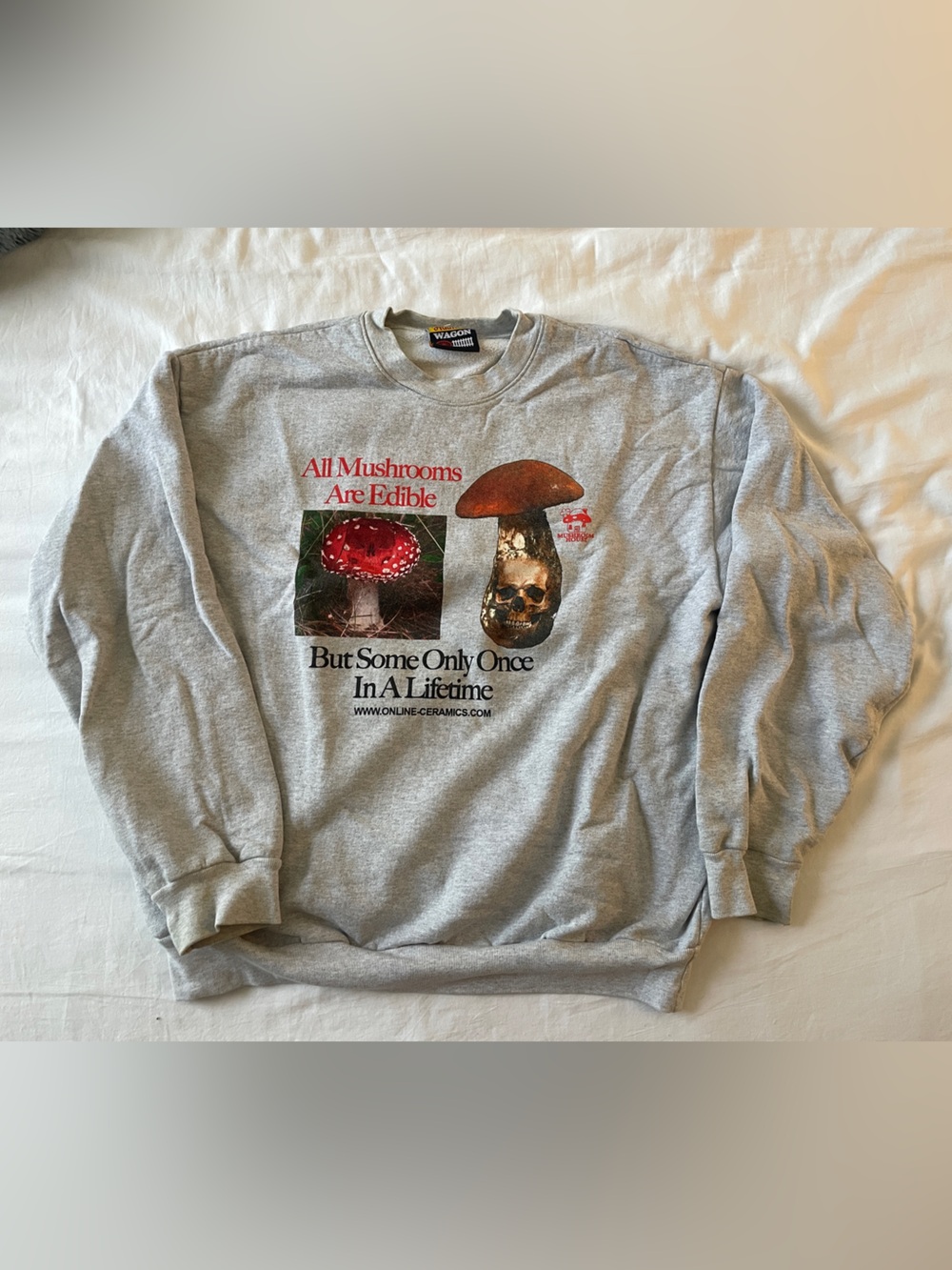 Online Ceramics Mushroom Halloween Sweatshirt XL